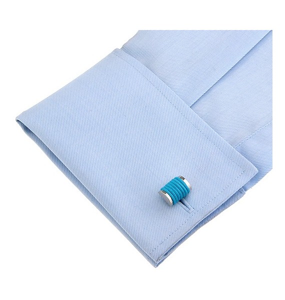 Turquoise Rope Cufflinks 