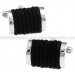 Black Rope Cufflinks 
