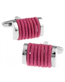 Fuchsia Rope Cufflinks 