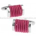 Fuchsia Rope Cufflinks 