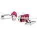 Fuchsia Rope Cufflinks 