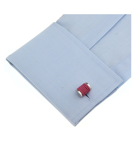 Fuchsia Rope Cufflinks 