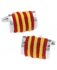 Yellow and Red Rope Cufflinks 
