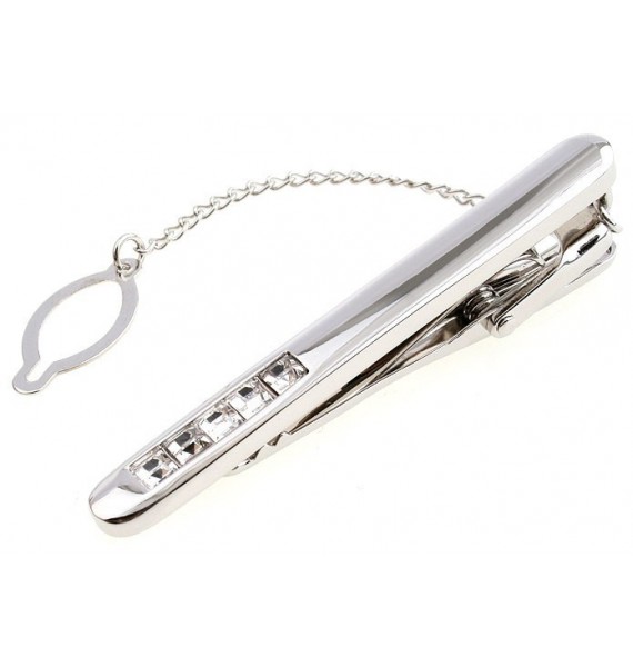 Crystal Row Tie Bar 