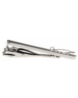 Crystal Row Tie Bar  2