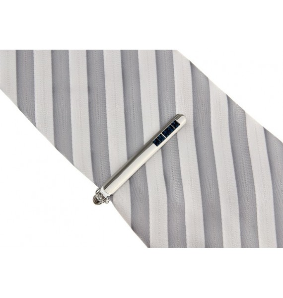 Pisacorbatas Minicristales Azules