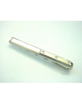 Silver and Crystal Tie Bar 
