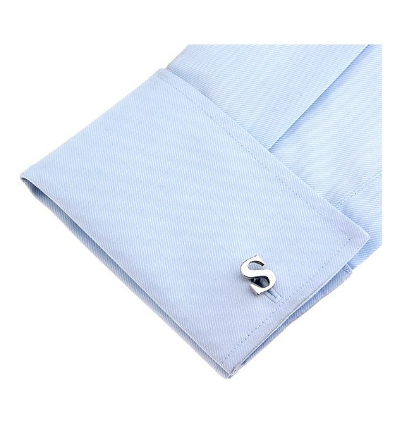 Big Letter S Cufflinks 