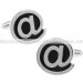 At Sign Cufflinks 