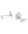 Silver at Sign Cufflinks 