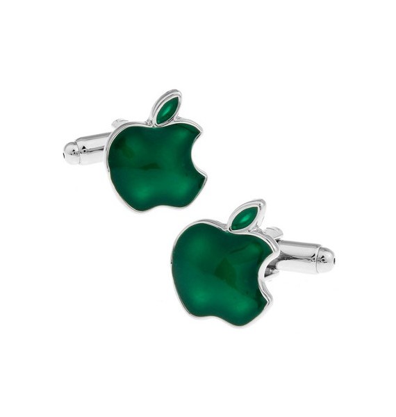 Green Apple Cufflinks 
