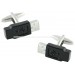 Black USB Cufflinks 