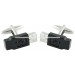 Black USB Cufflinks 