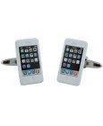 White iPhone Cufflinks 