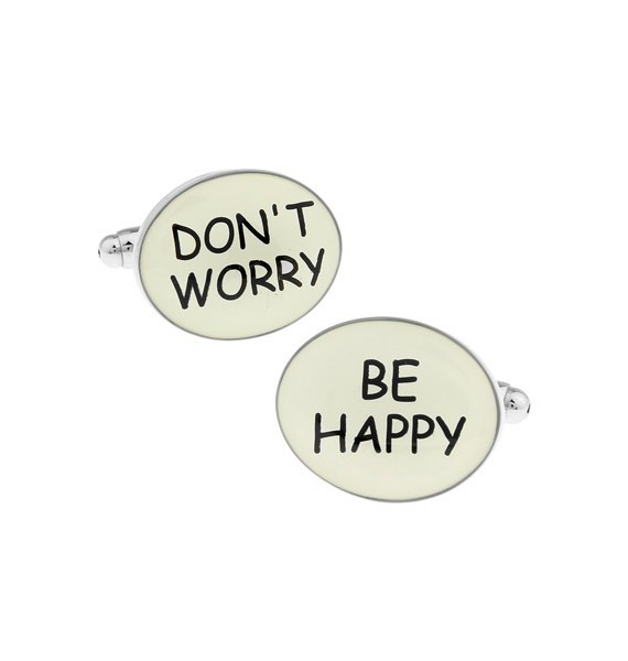 Don´t Worry, Be Happy Cufflinks 