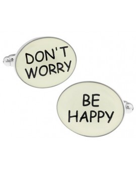 Don´t Worry, Be Happy Cufflinks 