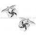 Silver Plated Knot Cufflinks 