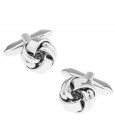 Silver Plated Knot Cufflinks 