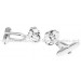 Silver Plated Knot Cufflinks 