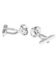 Silver Plated Knot Cufflinks 