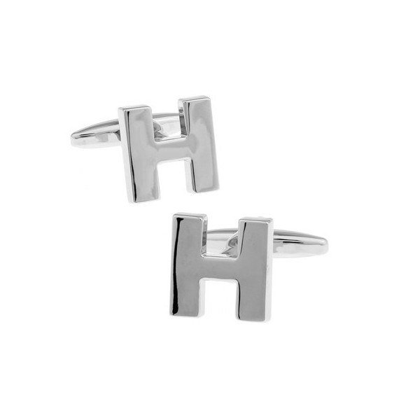 Letter H Cufflinks 