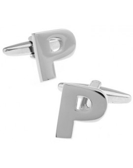 Letter P Cufflinks 