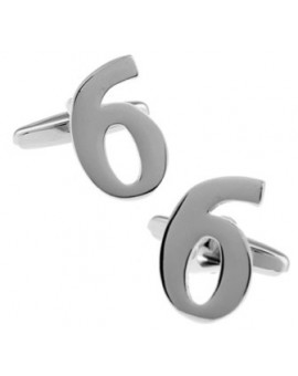 Number 6 Cufflinks 