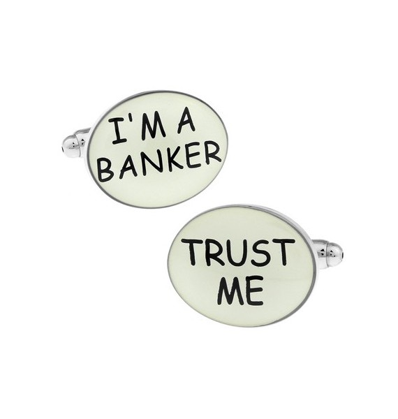 I´m a Banker, Trust Me Cufflinks 