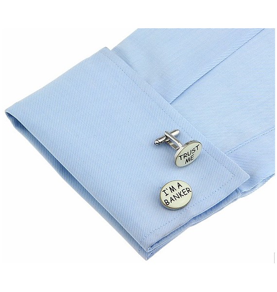 I´m a Banker, Trust Me Cufflinks 