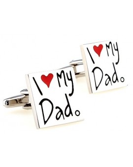 I Love My Dad Cufflinks 
