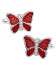 Red Butterfly Cufflinks 
