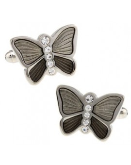 Grey Butterfly Cufflinks 