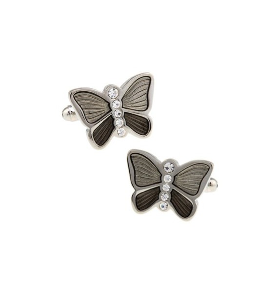 Grey Butterfly Cufflinks 