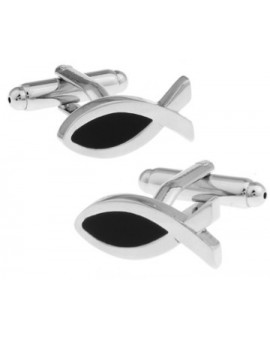 Black Fish Cufflinks 