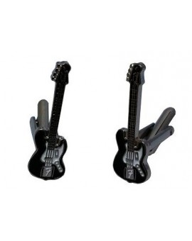Black Electric Guitar Cufflinks 