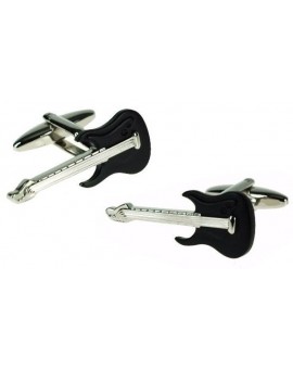 Black Guitar Cufflinks 