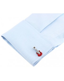 Red Guitar Cufflinks  2
