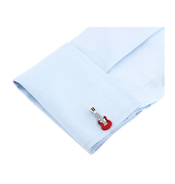 Gemelos Guitarra Roja