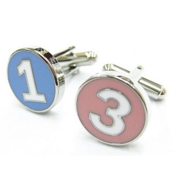 Numbers 1 and 3 Cufflinks 