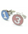 Numbers 1 and 3 Cufflinks 