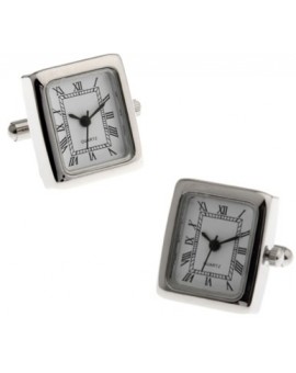 Gemelos Stainless Steel Square Watch 