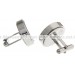 Boutons de manchette Round Silver Watch