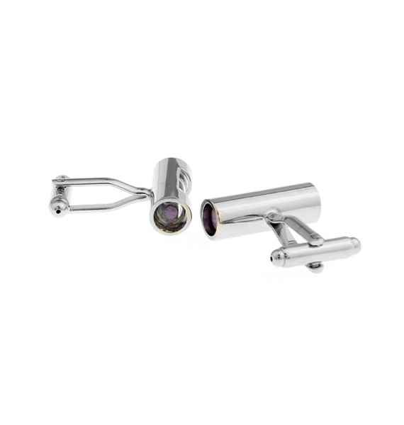 Gemelos Reloj de Arena Morado