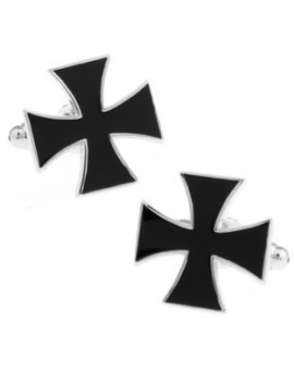 Black Saint George's Cross Cufflinks 