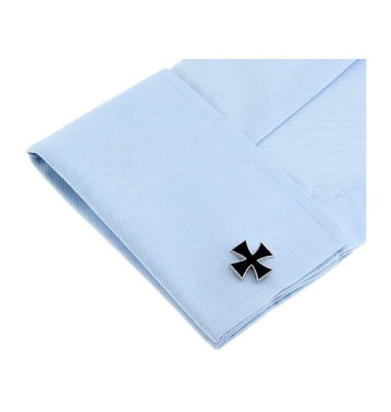 Black Saint George's Cross Cufflinks 