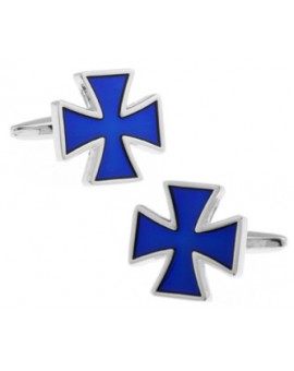 Navy Saint George's Cross Cufflinks 
