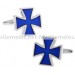 Navy Saint George's Cross Cufflinks 