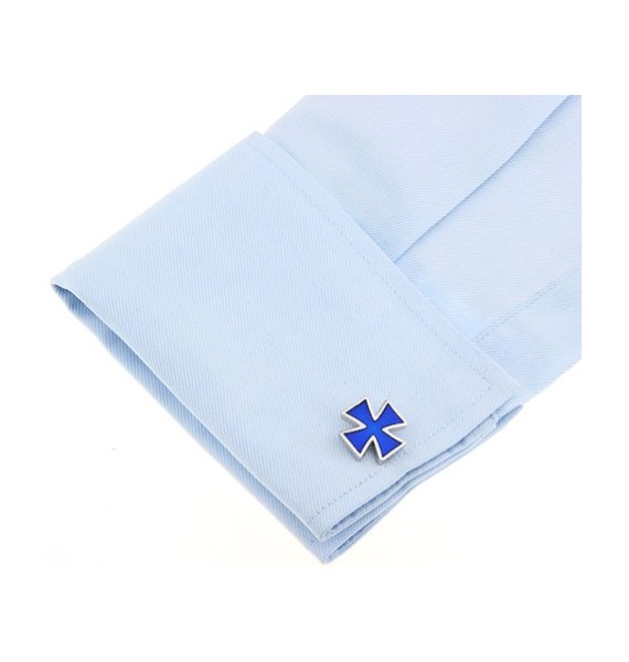 Navy Saint George's Cross Cufflinks 