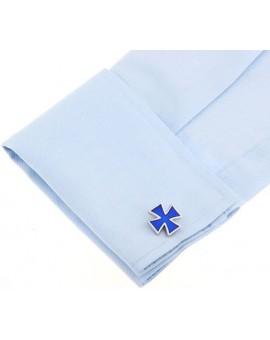 Navy Saint George's Cross Cufflinks 