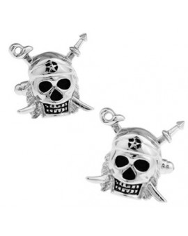 Caribbean Pirates Skull Cufflinks 